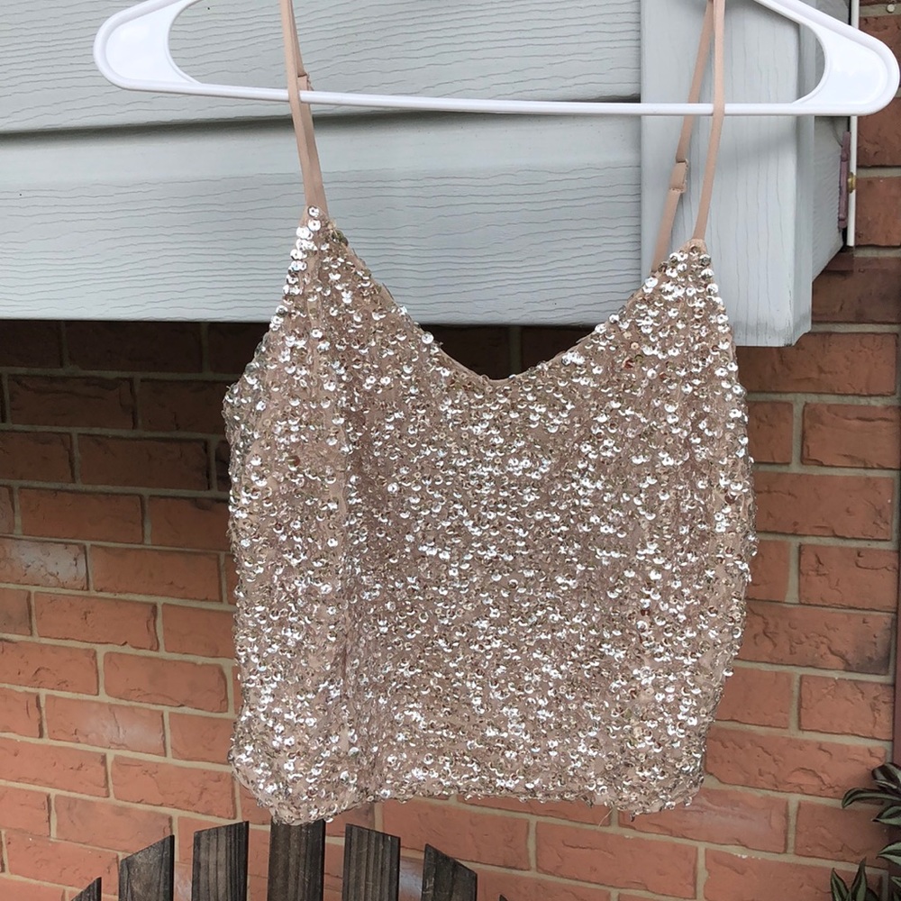 Sparkly crop top